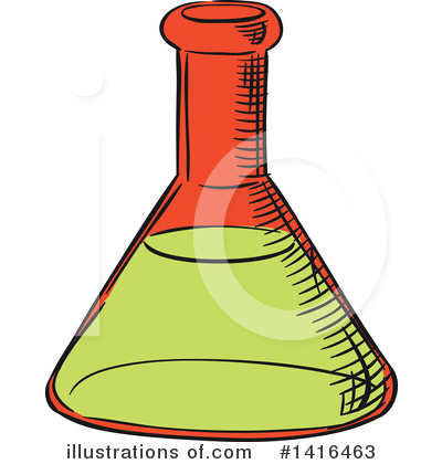 Laboratory Flask Clipart #1416463 by Vector Tradition SM
