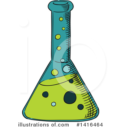Laboratory Flask Clipart #1416464 by Vector Tradition SM