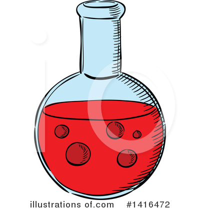 Laboratory Flask Clipart #1416472 by Vector Tradition SM