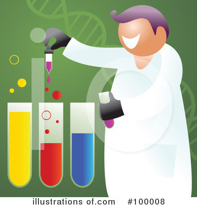 Royalty-Free (RF) Scientist Clipart Illustration by Prawny - Stock Sample #100008