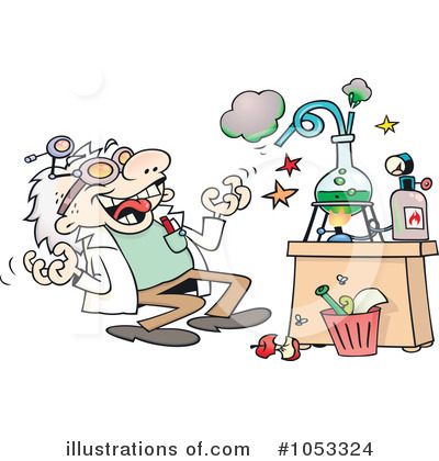 Royalty-Free (RF) Scientist Clipart Illustration by gnurf - Stock Sample #1053324