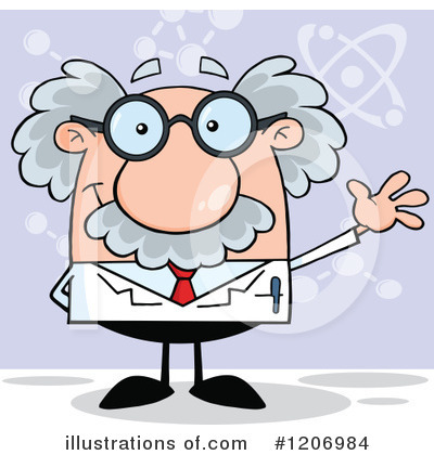 Albert Einstein Clipart #1206984 by Hit Toon