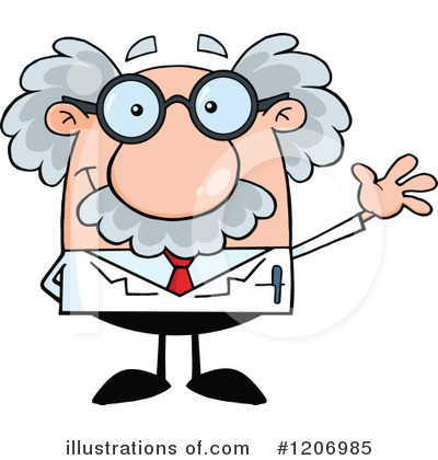 Royalty-Free (RF) Scientist Clipart Illustration by Hit Toon - Stock Sample #1206985