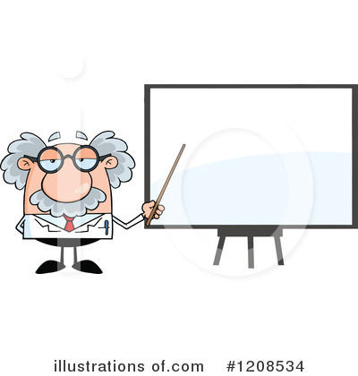 Royalty-Free (RF) Scientist Clipart Illustration by Hit Toon - Stock Sample #1208534