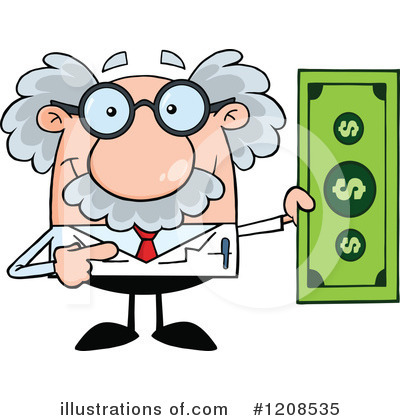 Royalty-Free (RF) Scientist Clipart Illustration by Hit Toon - Stock Sample #1208535