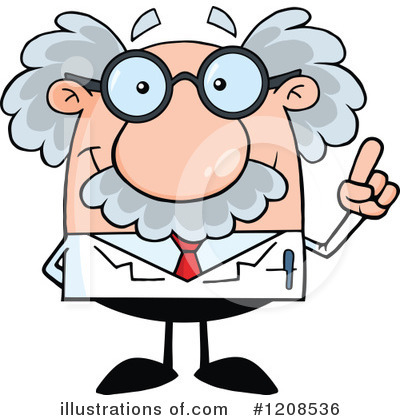 Royalty-Free (RF) Scientist Clipart Illustration by Hit Toon - Stock Sample #1208536