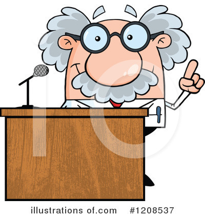 Royalty-Free (RF) Scientist Clipart Illustration by Hit Toon - Stock Sample #1208537