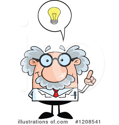 Royalty-Free (RF) Scientist Clipart Illustration by Hit Toon - Stock Sample #1208541