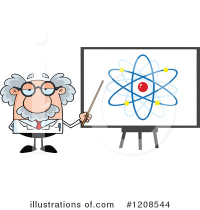 Royalty-Free (RF) Scientist Clipart Illustration by Hit Toon - Stock Sample #1208544