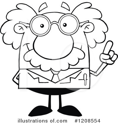 Royalty-Free (RF) Scientist Clipart Illustration by Hit Toon - Stock Sample #1208554