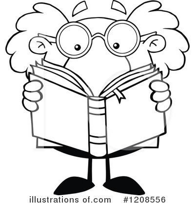 Royalty-Free (RF) Scientist Clipart Illustration by Hit Toon - Stock Sample #1208556