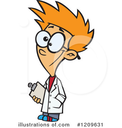Royalty-Free (RF) Scientist Clipart Illustration by toonaday - Stock Sample #1209631