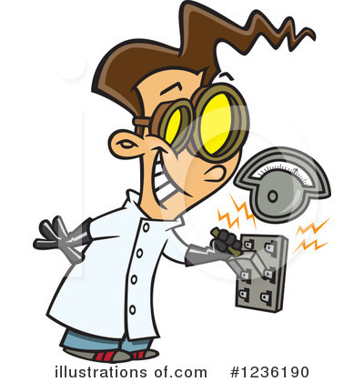 Royalty-Free (RF) Scientist Clipart Illustration by toonaday - Stock Sample #1236190