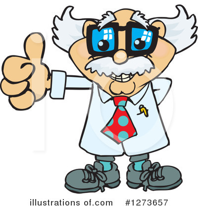 Royalty-Free (RF) Scientist Clipart Illustration by Dennis Holmes Designs - Stock Sample #1273657