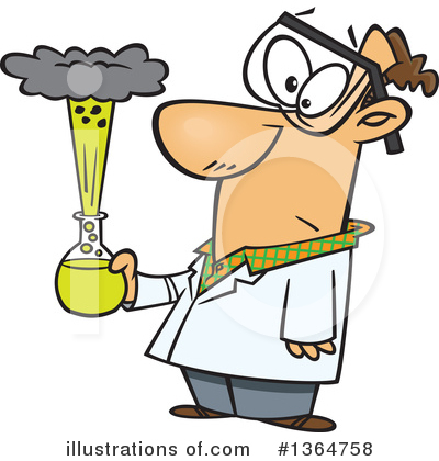 Royalty-Free (RF) Scientist Clipart Illustration by toonaday - Stock Sample #1364758