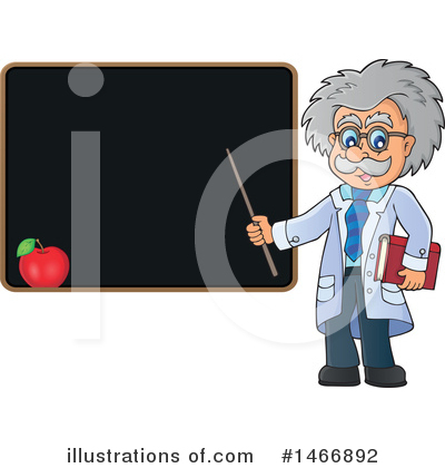 Royalty-Free (RF) Scientist Clipart Illustration by visekart - Stock Sample #1466892