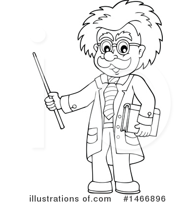 Royalty-Free (RF) Scientist Clipart Illustration by visekart - Stock Sample #1466896