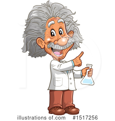 Albert Einstein Clipart #1517256 by Clip Art Mascots