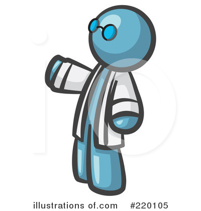 Royalty-Free (RF) Scientist Clipart Illustration by Leo Blanchette - Stock Sample #220105