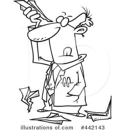 Royalty-Free (RF) Scientist Clipart Illustration by toonaday - Stock Sample #442143