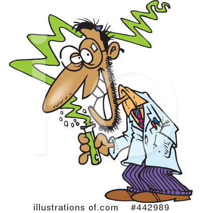 Royalty-Free (RF) Scientist Clipart Illustration by toonaday - Stock Sample #442989