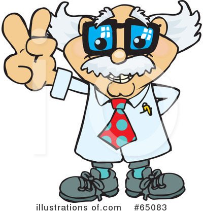 Royalty-Free (RF) Scientist Clipart Illustration by Dennis Holmes Designs - Stock Sample #65083