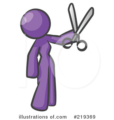 Purple Woman Clipart #219369 by Leo Blanchette