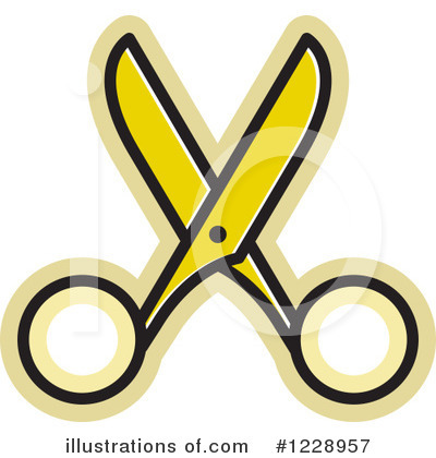 Royalty-Free (RF) Scissors Clipart Illustration by Lal Perera - Stock Sample #1228957