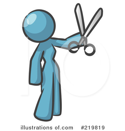 Royalty-Free (RF) Scissors Clipart Illustration by Leo Blanchette - Stock Sample #219819