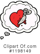 Scissors Cutting Heart Clipart #1198149 by lineartestpilot