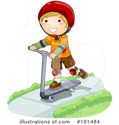 Royalty-Free (RF) Scooter Clipart Illustration by BNP Design Studio - Stock Sample #101484