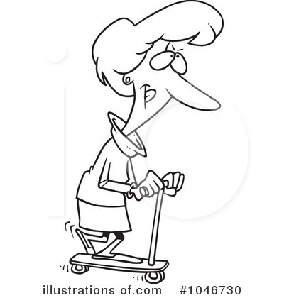 Scooter Clipart #1046730 by toonaday
