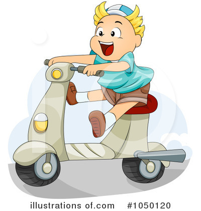 Royalty-Free (RF) Scooter Clipart Illustration by BNP Design Studio - Stock Sample #1050120