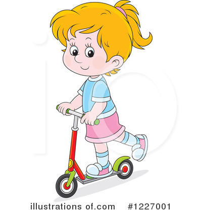 Royalty-Free (RF) Scooter Clipart Illustration by Alex Bannykh - Stock Sample #1227001