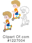 Scooter Clipart #1227004 by Alex Bannykh