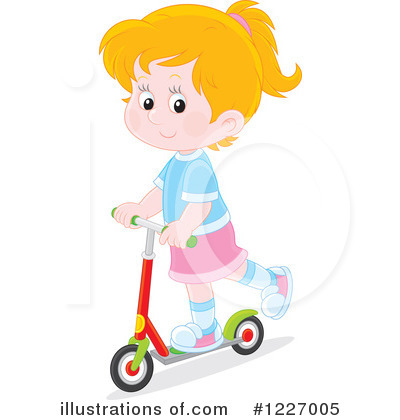 Royalty-Free (RF) Scooter Clipart Illustration by Alex Bannykh - Stock Sample #1227005