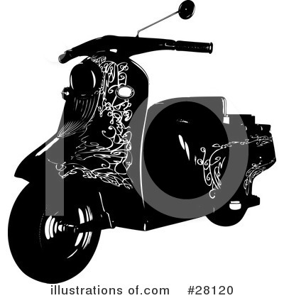 Royalty-Free (RF) Scooter Clipart Illustration by KJ Pargeter - Stock Sample #28120