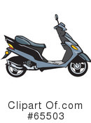 Scooter Clipart #65503 by Dennis Holmes Designs
