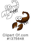 Scorpion Clipart #1375648 by Vector Tradition SM