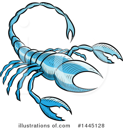 Royalty-Free (RF) Scorpion Clipart Illustration by cidepix - Stock Sample #1445128