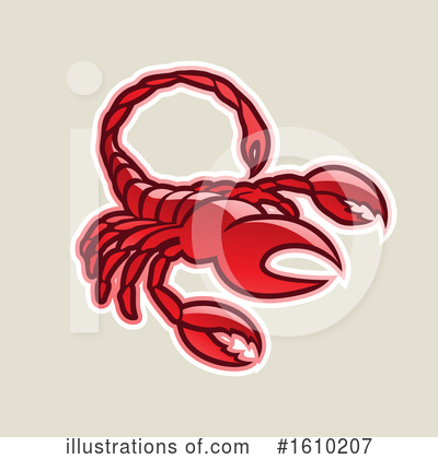 Royalty-Free (RF) Scorpion Clipart Illustration by cidepix - Stock Sample #1610207
