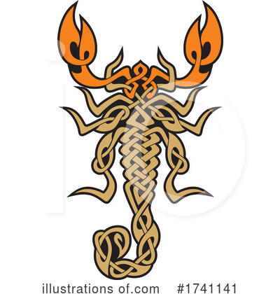Royalty-Free (RF) Scorpion Clipart Illustration by Any Vector - Stock Sample #1741141