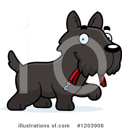 Scottish Terrier Clipart #1203906 by Cory Thoman