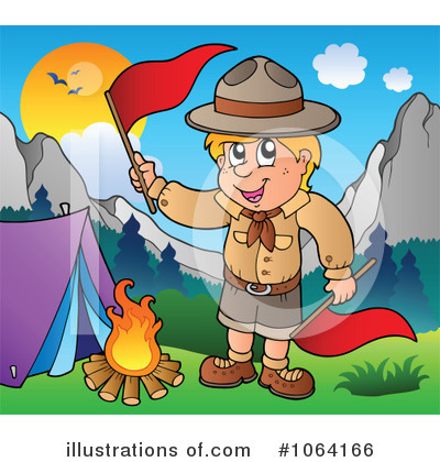 Royalty-Free (RF) Scout Clipart Illustration by visekart - Stock Sample #1064166