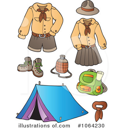 Royalty-Free (RF) Scout Clipart Illustration by visekart - Stock Sample #1064230