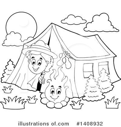 Camping Clipart #1408932 by visekart