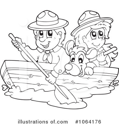 Royalty-Free (RF) Scouts Clipart Illustration by visekart - Stock Sample #1064176