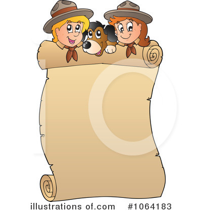 Royalty-Free (RF) Scouts Clipart Illustration by visekart - Stock Sample #1064183