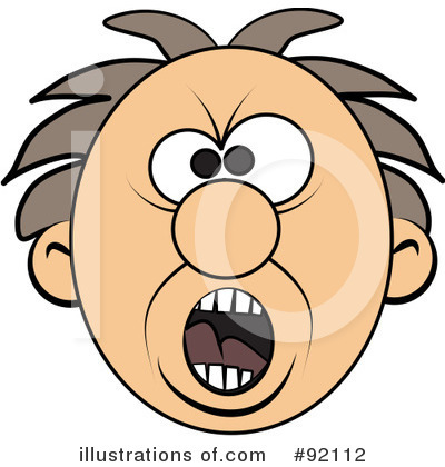 Royalty-Free (RF) Screaming Clipart Illustration by djart - Stock Sample #92112