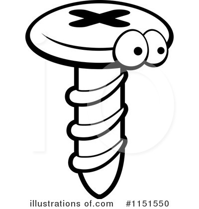 Royalty-Free (RF) Screw Clipart Illustration by Cory Thoman - Stock Sample #1151550